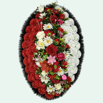 Венок из искусственных цветов